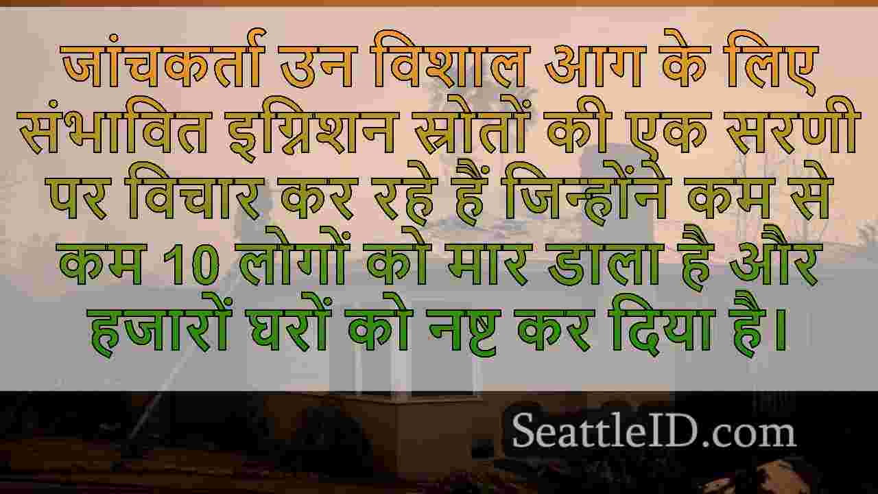 जांचकर्ता ला वाइल्डफायर के कारण की खोज