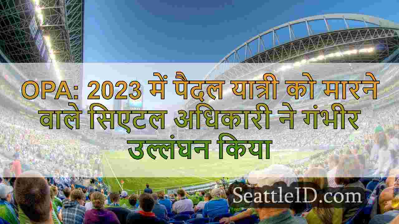 OPA: 2023 में पैदल यात्री को मारने वाले