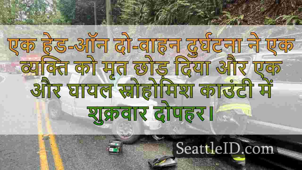 1 मृत, 1 घायल स्नोहोमिश काउंटी दुर्घटना