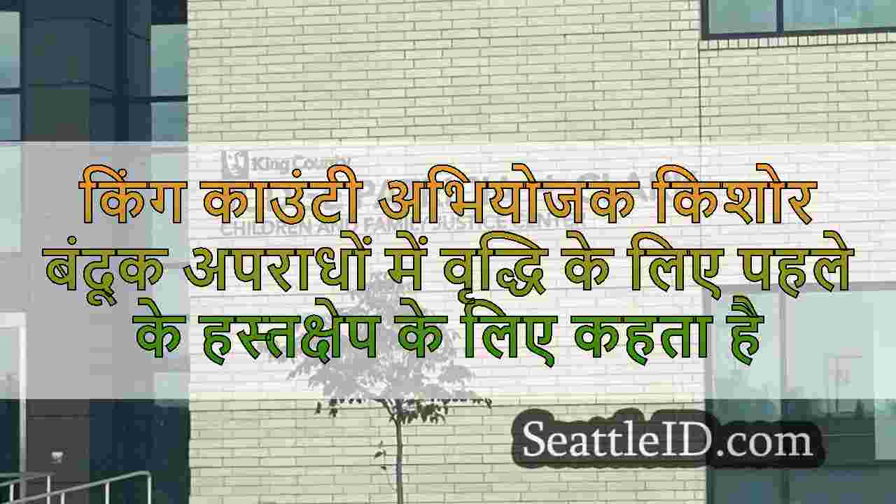 किंग काउंटी अभियोजक किशोर बंदूक अपराधों