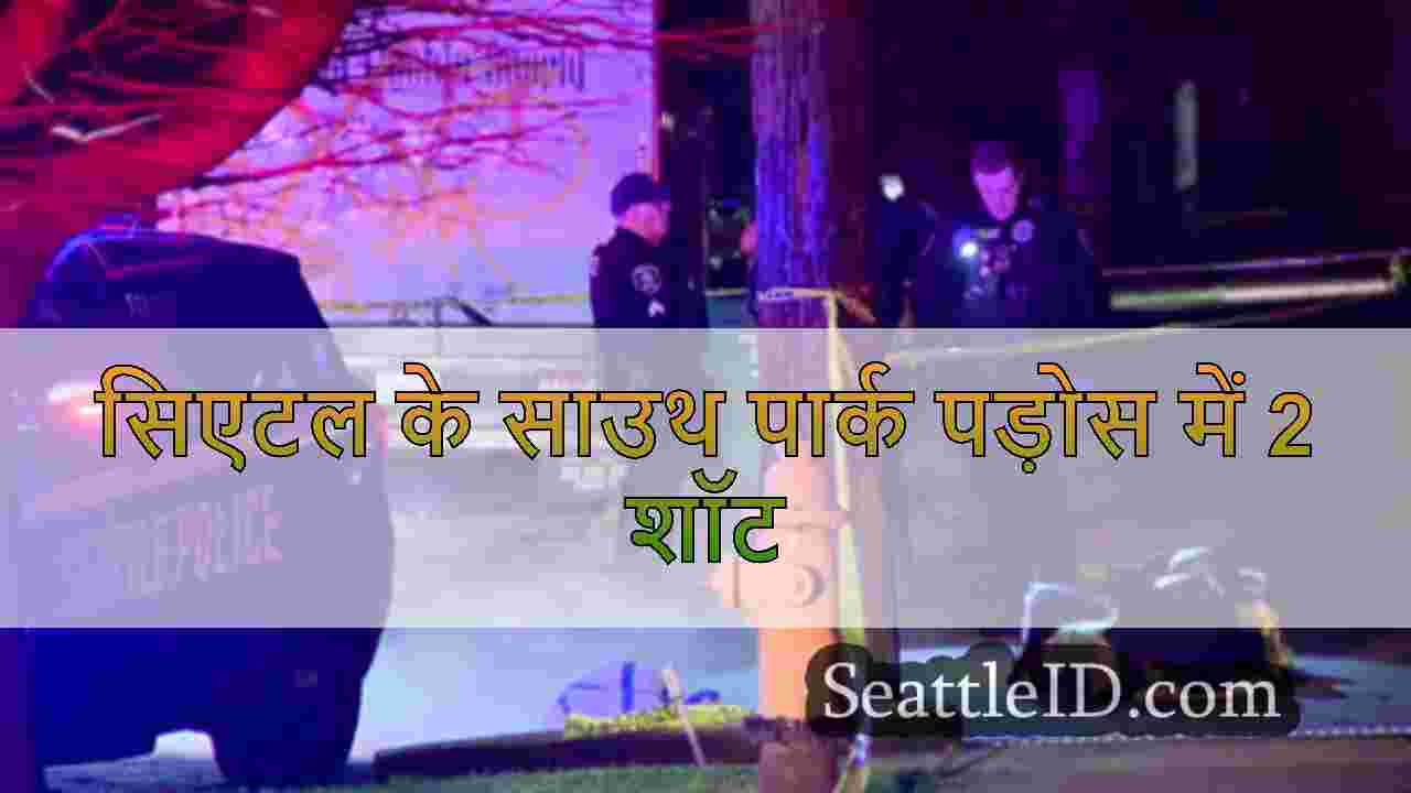सिएटल के साउथ पार्क पड़ोस में 2 किशोर