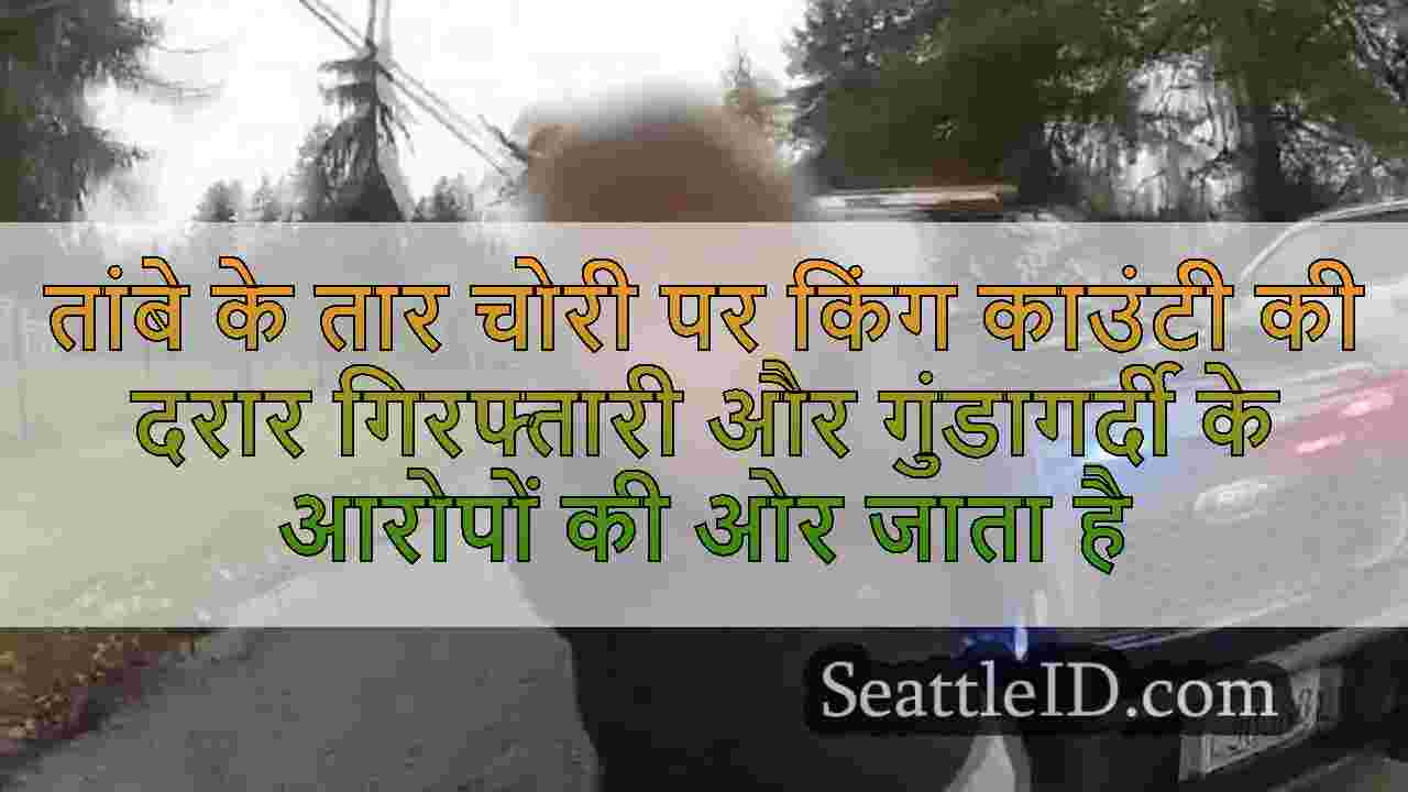 तांबे के तार चोरी पर किंग काउंटी की