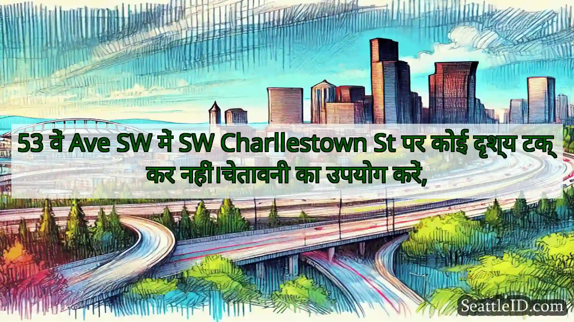 सिएटल परिवहन समाचार 53 वें Ave SW में SW Charllestown