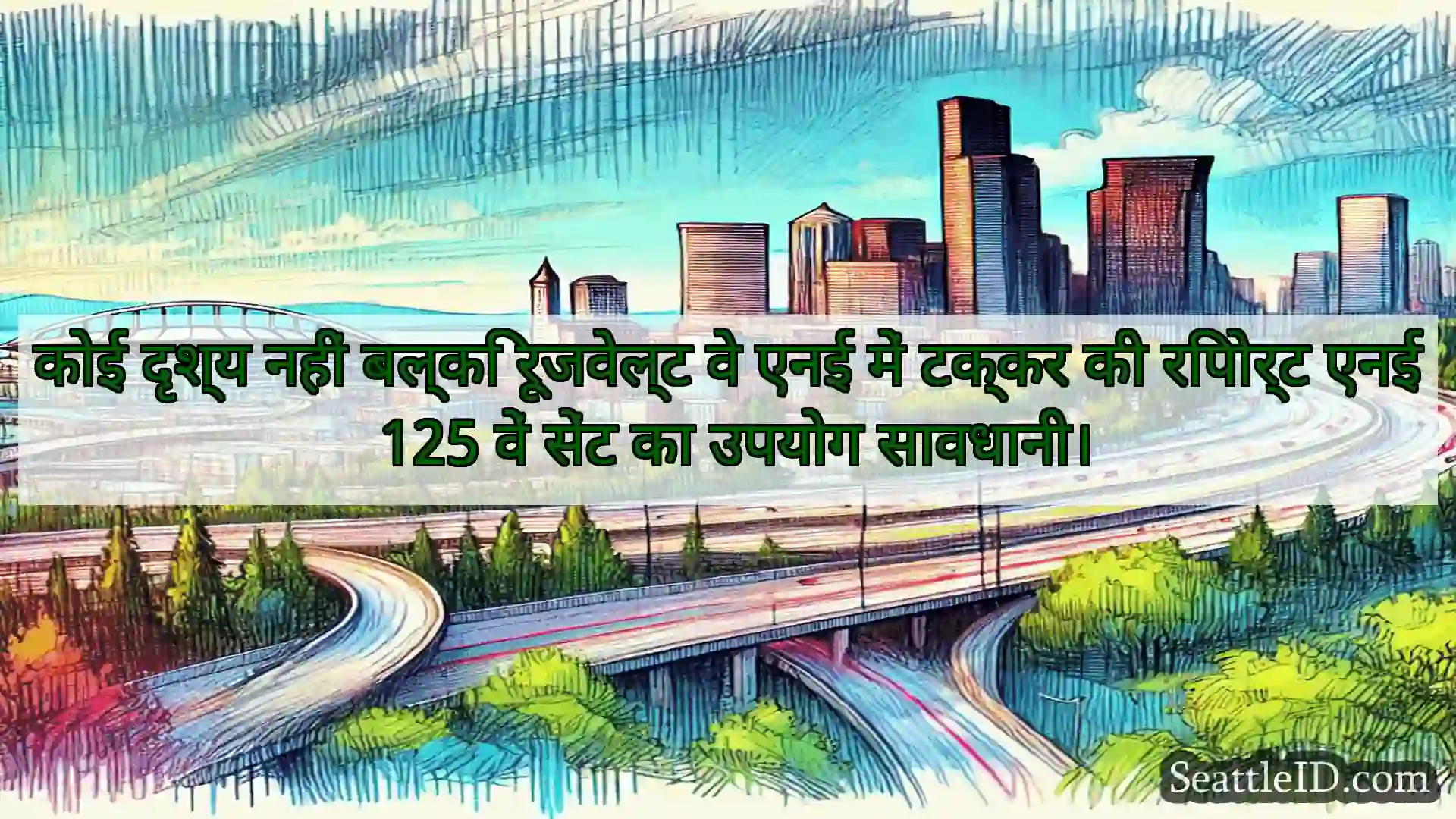 सिएटल परिवहन समाचार कोई दृश्य नहीं बल्कि रूजवेल्ट वे