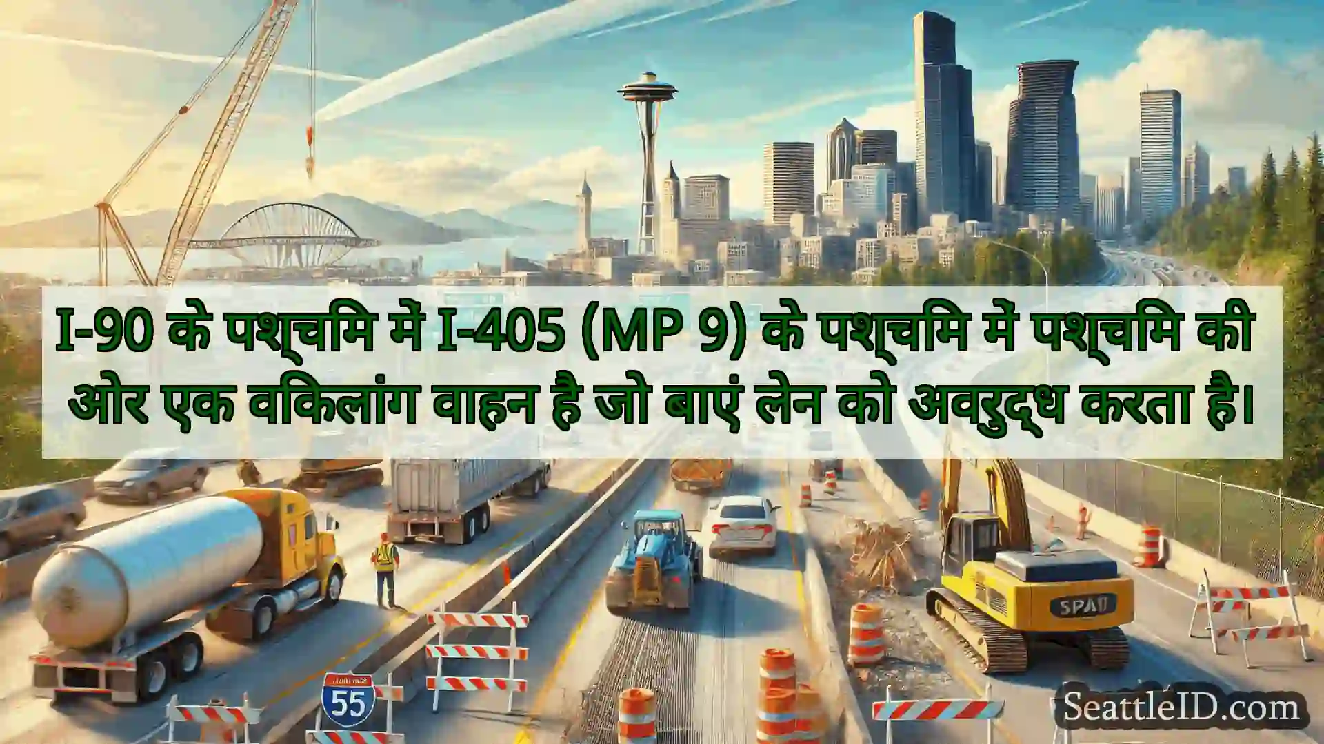 सिएटल परिवहन समाचार I-90 के पश्चिम में I-405 (MP 9) के