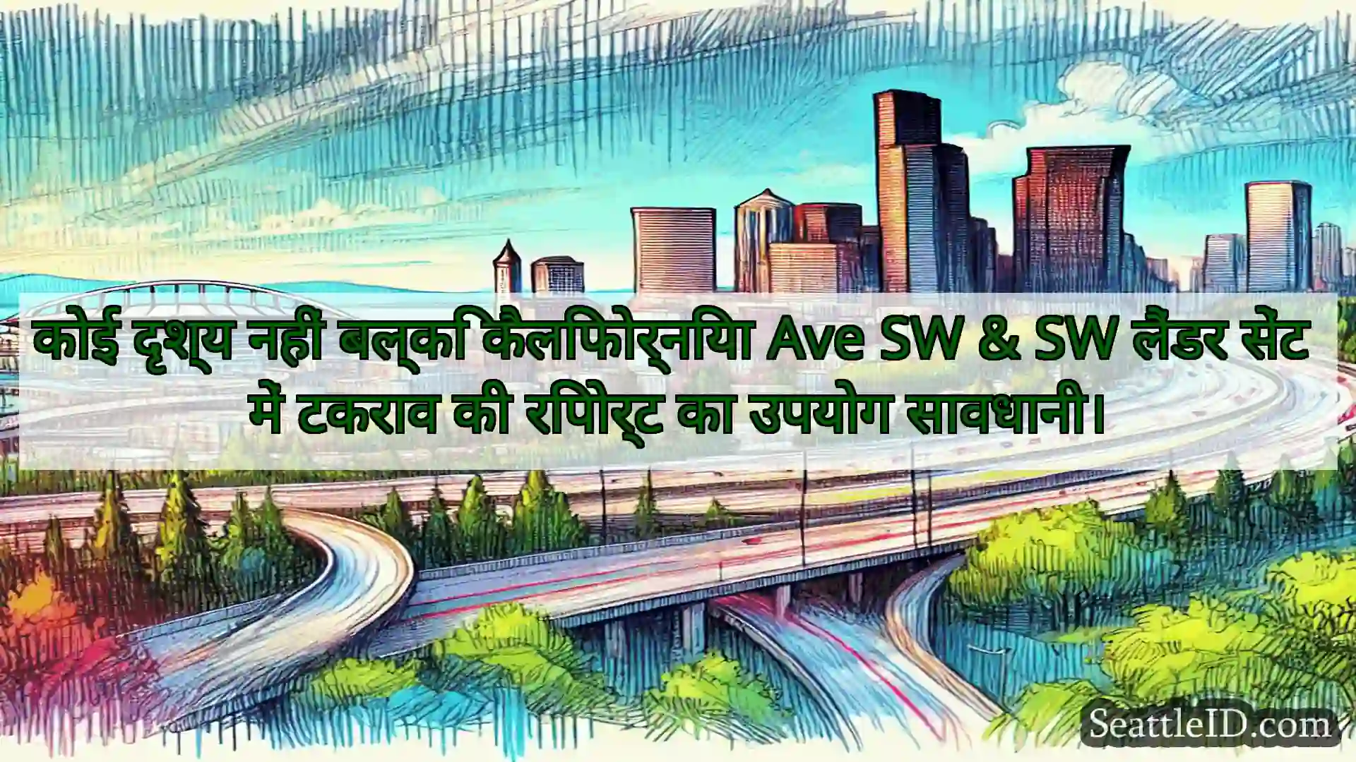 सिएटल परिवहन समाचार कोई दृश्य नहीं बल्कि कैलिफोर्निया