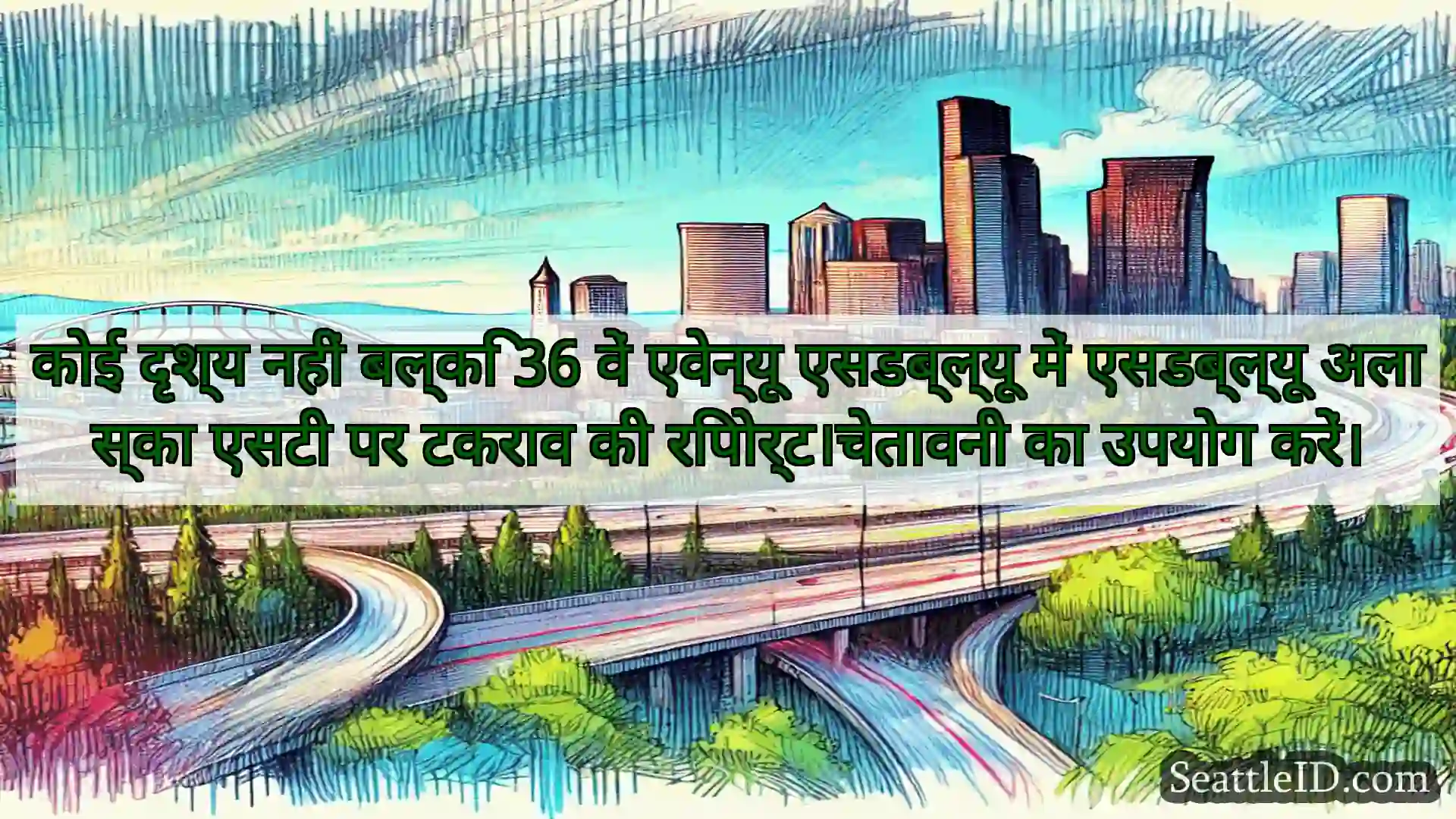 सिएटल परिवहन समाचार कोई दृश्य नहीं बल्कि 36 वें