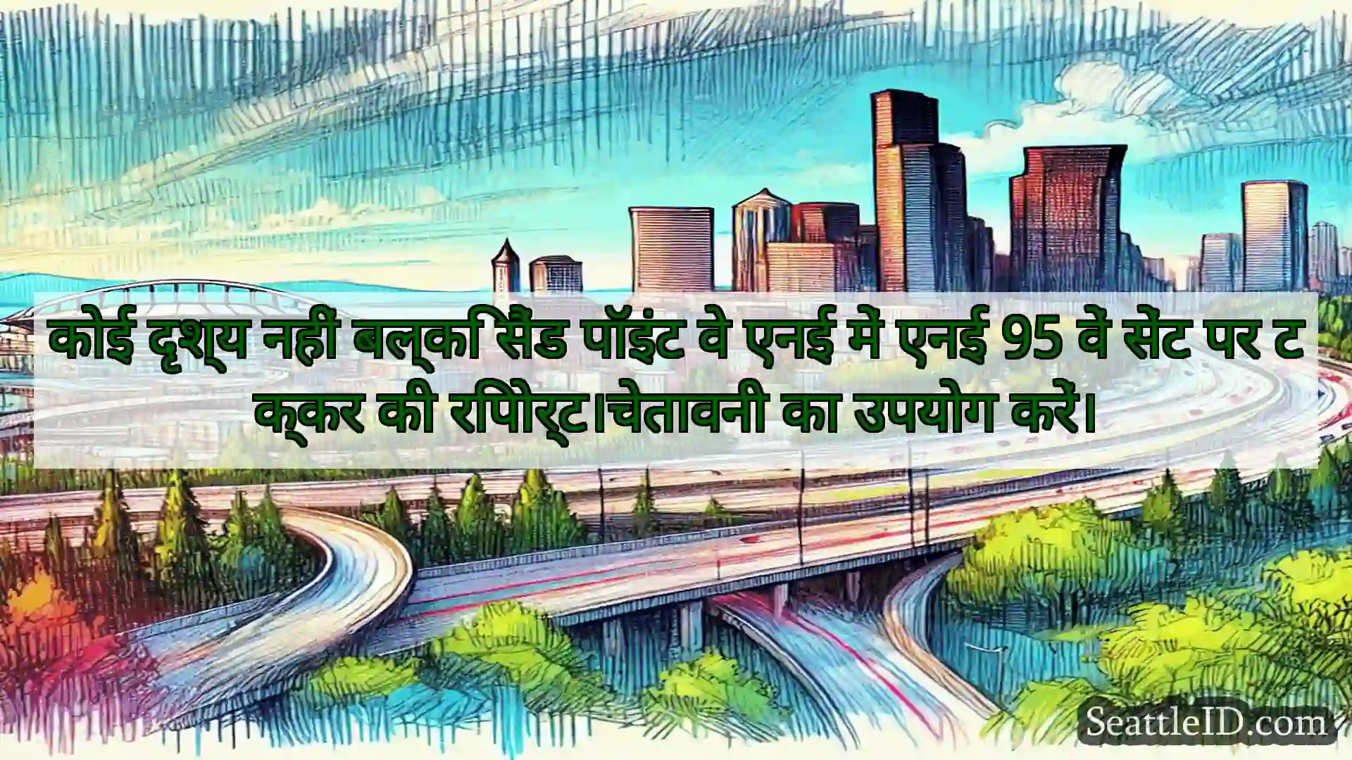 सिएटल परिवहन समाचार कोई दृश्य नहीं बल्कि सैंड पॉइंट वे