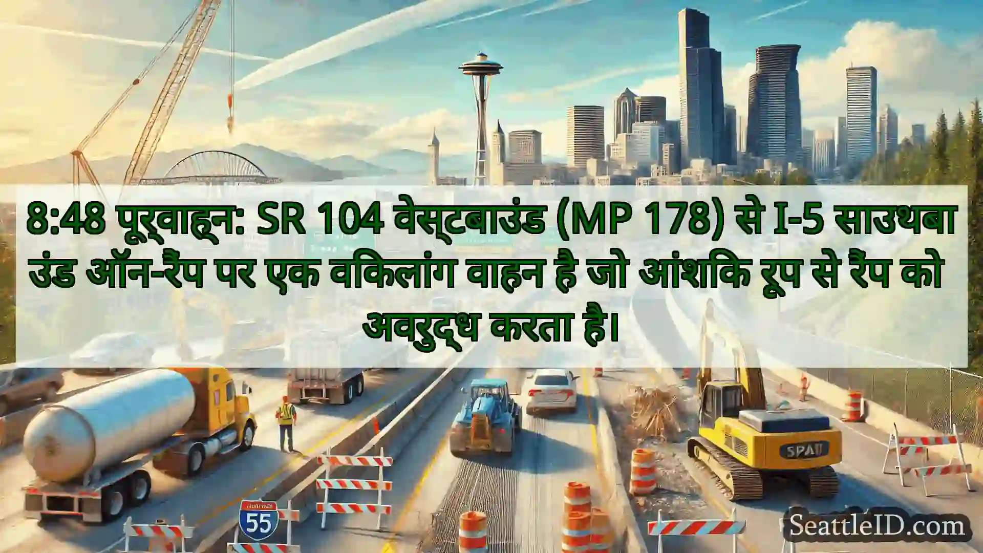 सिएटल परिवहन समाचार 8:48 पूर्वाह्न: SR 104 वेस्टबाउंड