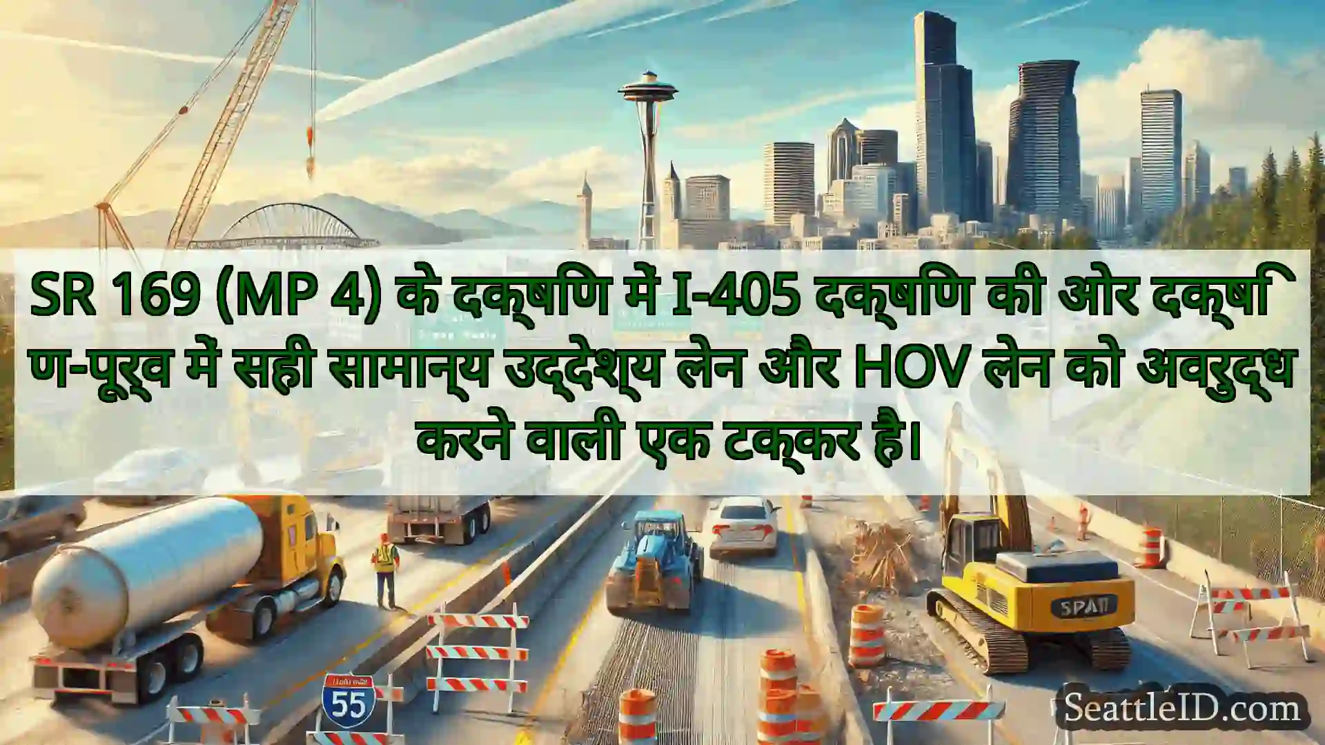 सिएटल परिवहन समाचार SR 169 (MP 4) के दक्षिण में I-405