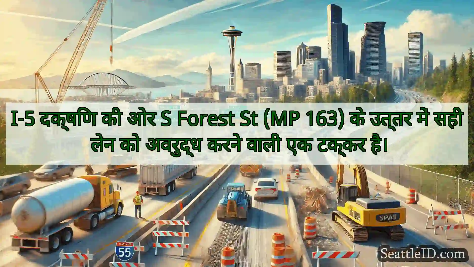 सिएटल परिवहन समाचार I-5 दक्षिण की ओर S Forest St (MP