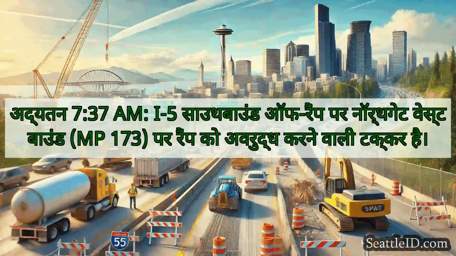 सिएटल परिवहन समाचार अद्यतन 7:37 AM: I-5 साउथबाउंड
