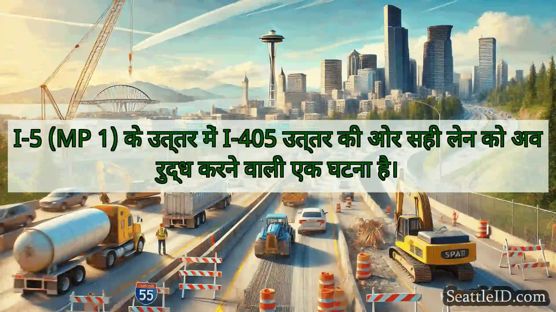 सिएटल परिवहन समाचार I-5 (MP 1) के उत्तर में I-405