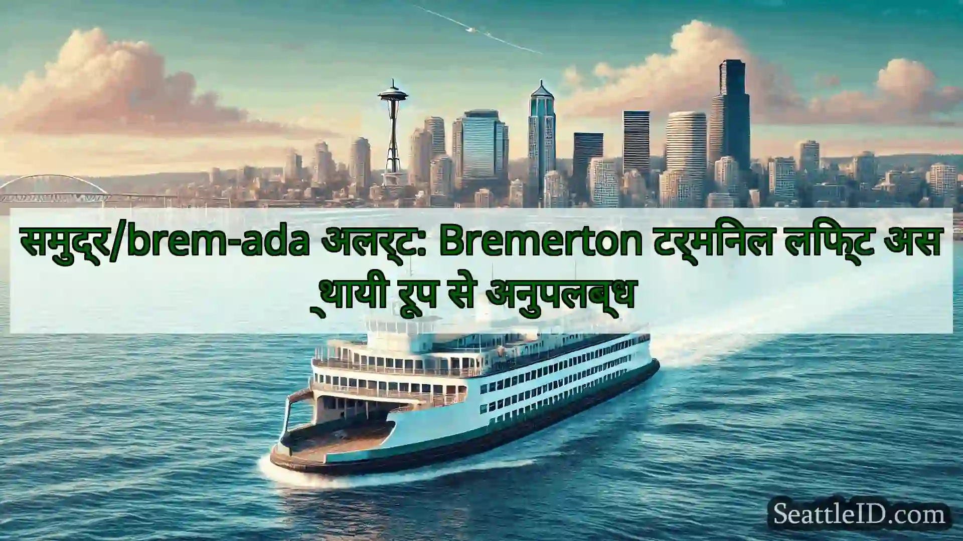 सिएटल फ़ेरी समाचार समुद्र/brem-ada अलर्ट: Bremerton