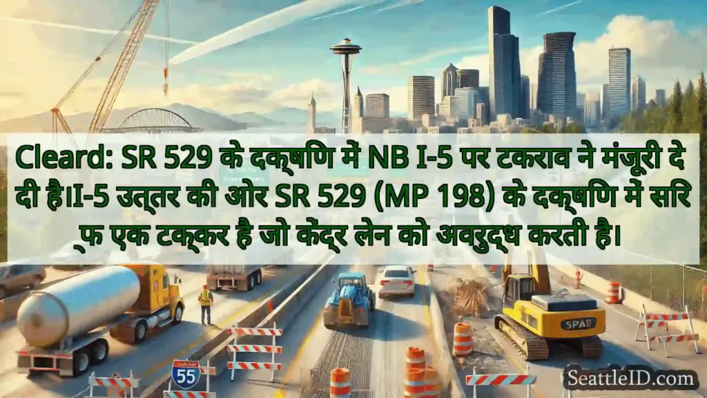 सिएटल परिवहन समाचार Cleard: SR 529 के दक्षिण में NB