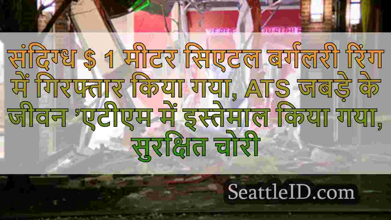 संदिग्ध $ 1 मीटर सिएटल बर्गलरी रिंग में गिरफ्तार