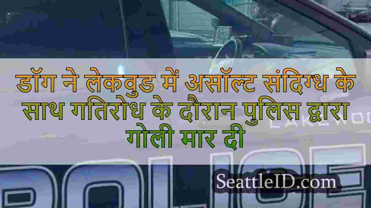 डॉग ने लेकवुड में असॉल्ट संदिग्ध के साथ