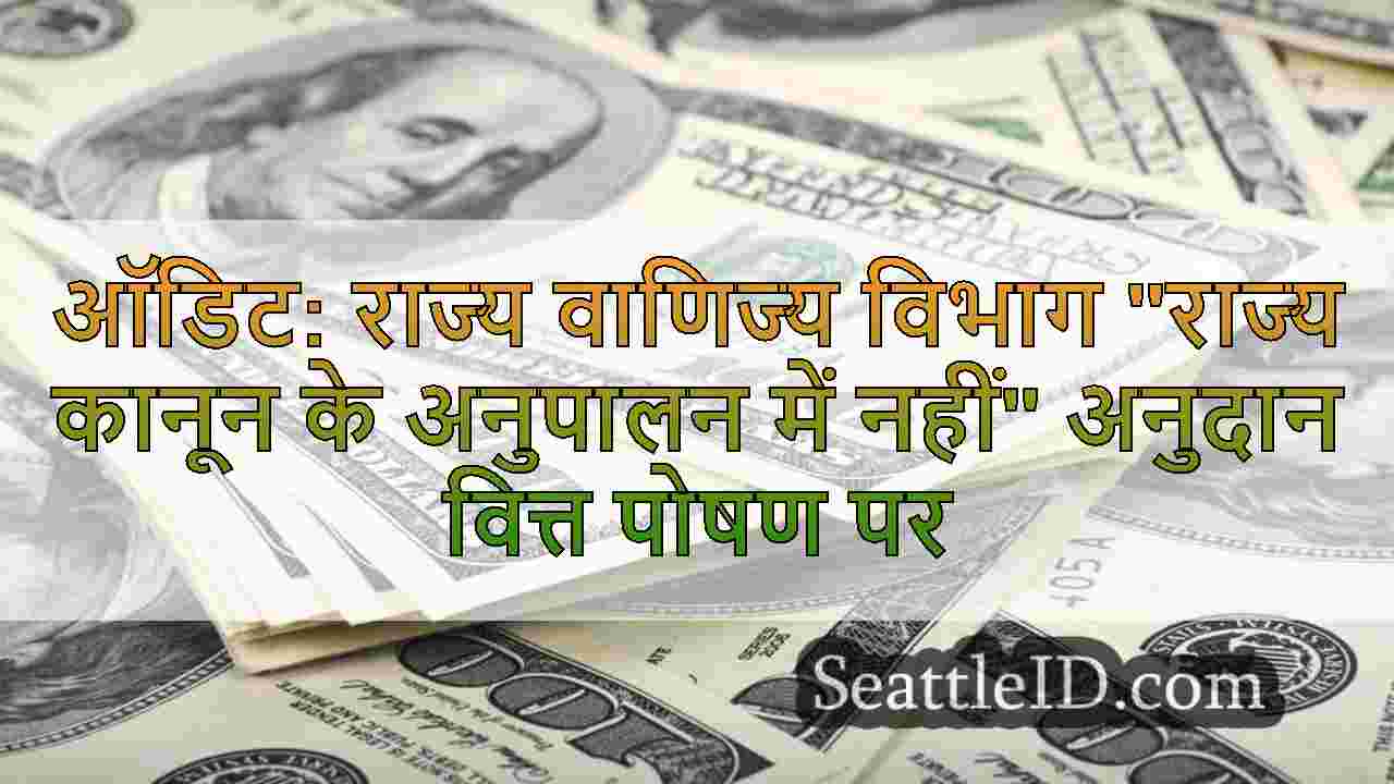 ऑडिट: राज्य वाणिज्य विभाग राज्य कानून