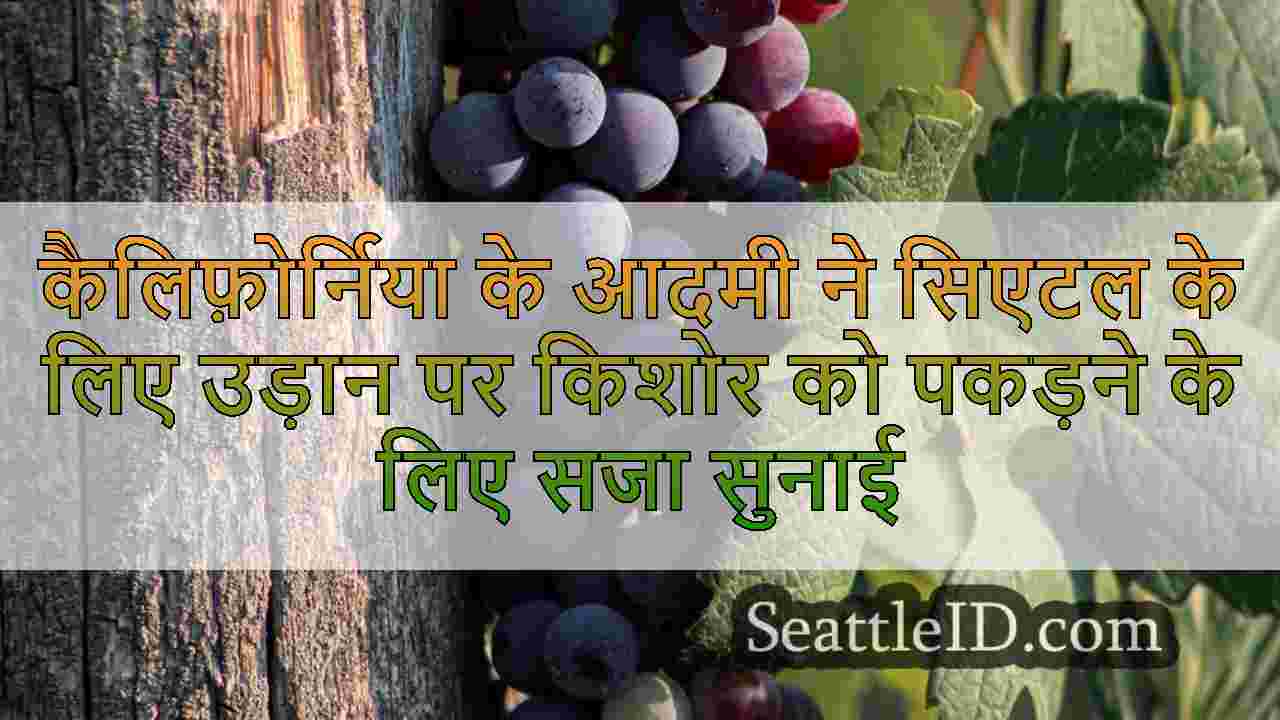 कैलिफ़ोर्निया के आदमी ने सिएटल के लिए