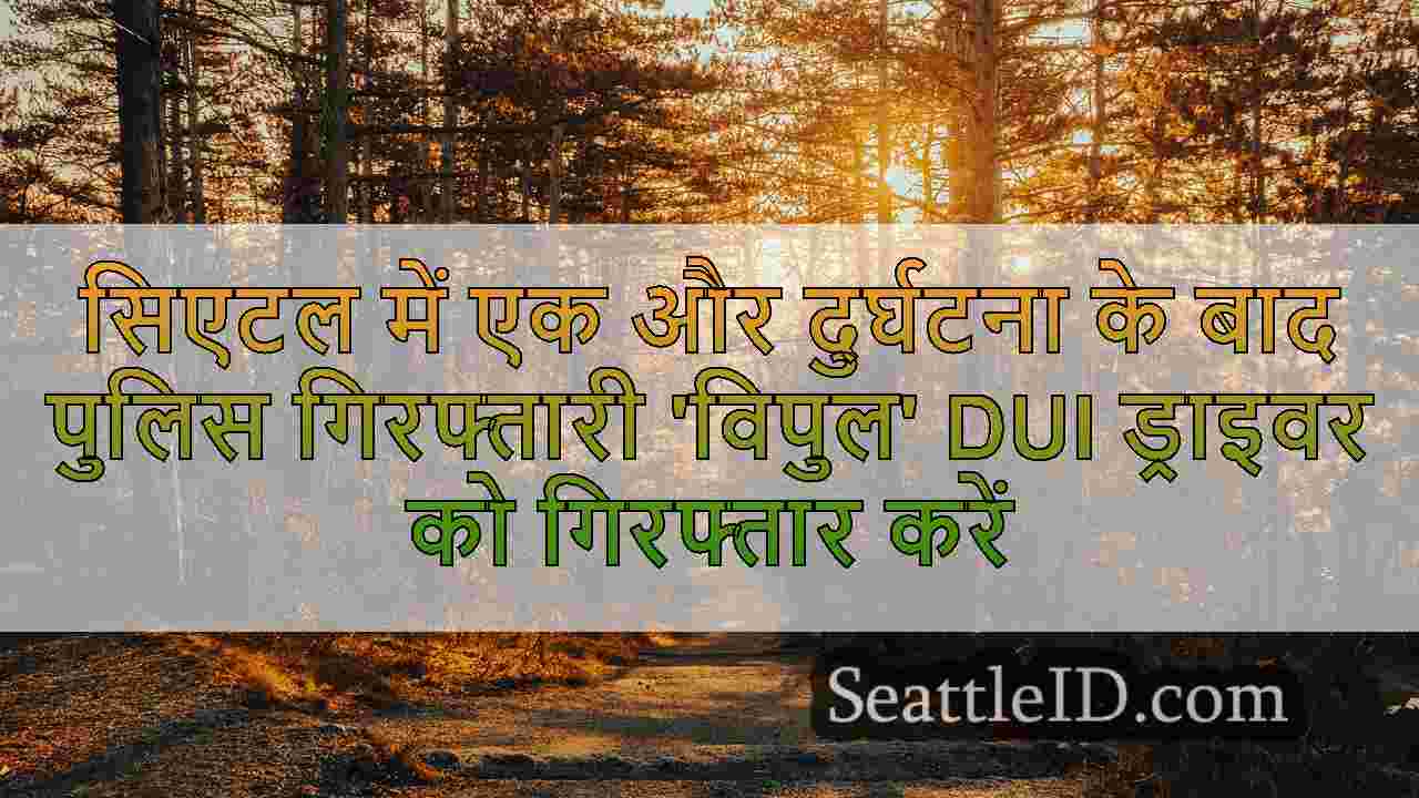 सिएटल में एक और दुर्घटना के बाद पुलिस