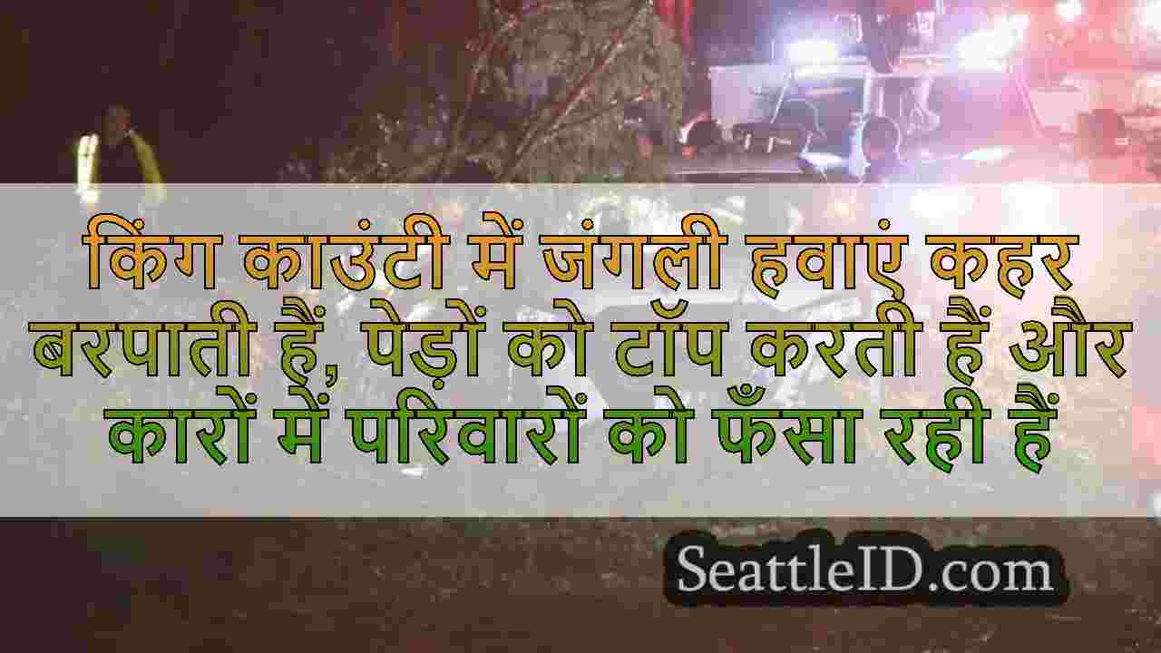 किंग काउंटी में जंगली हवाएं कहर बरपाती