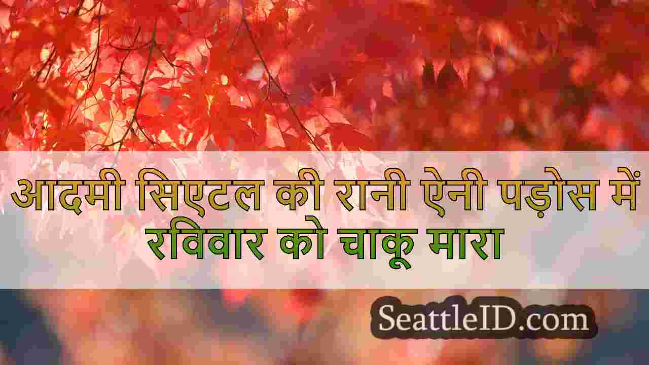 आदमी सिएटल की रानी ऐनी पड़ोस में रविवार