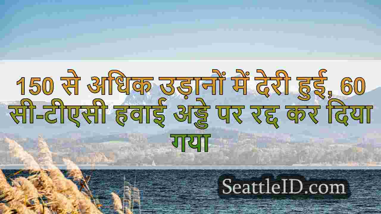 150 से अधिक उड़ानों में देरी हुई, 60