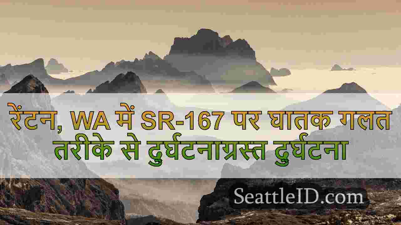 रेंटन, WA में SR-167 पर घातक गलत तरीके