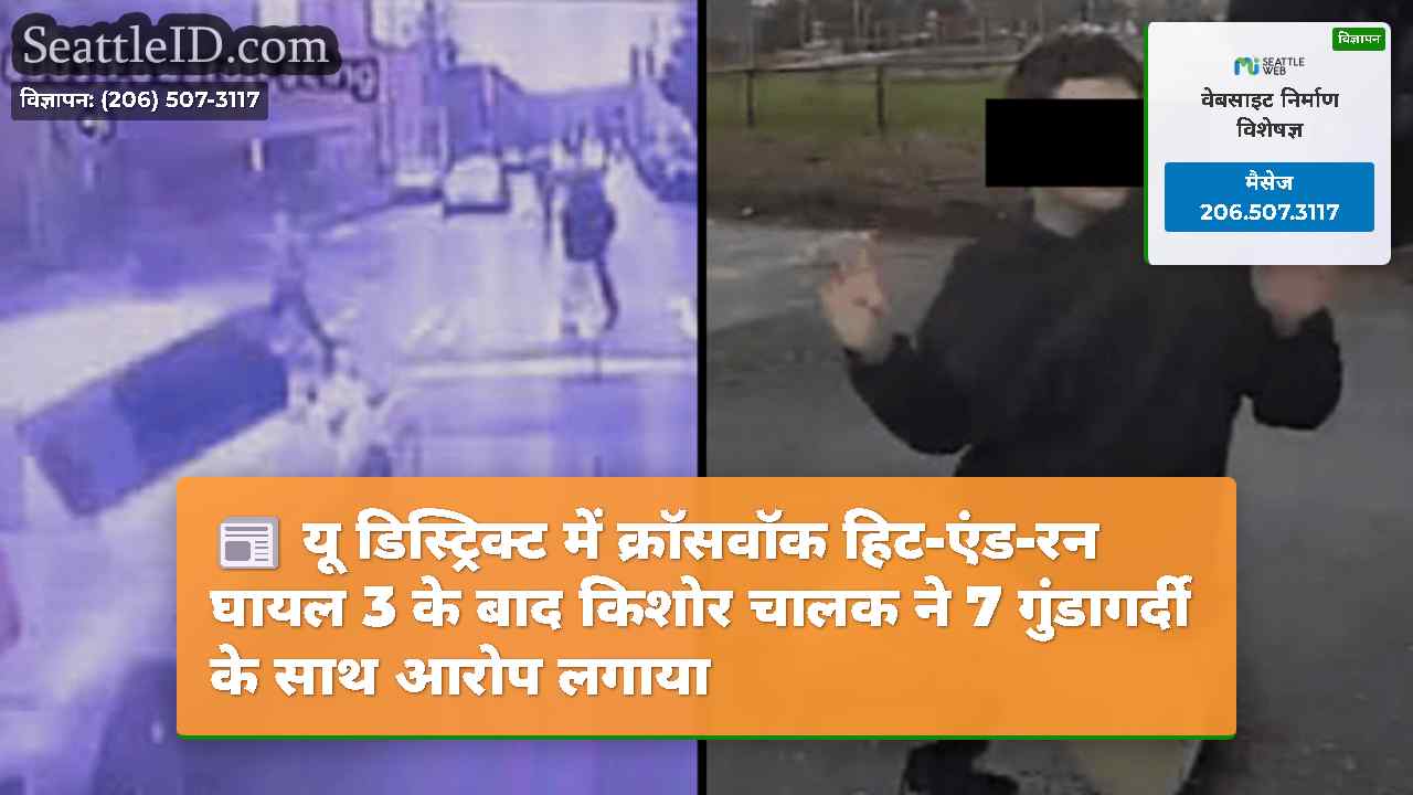 यू डिस्ट्रिक्ट में क्रॉसवॉक हिट-एंड-रन घायल 3 के