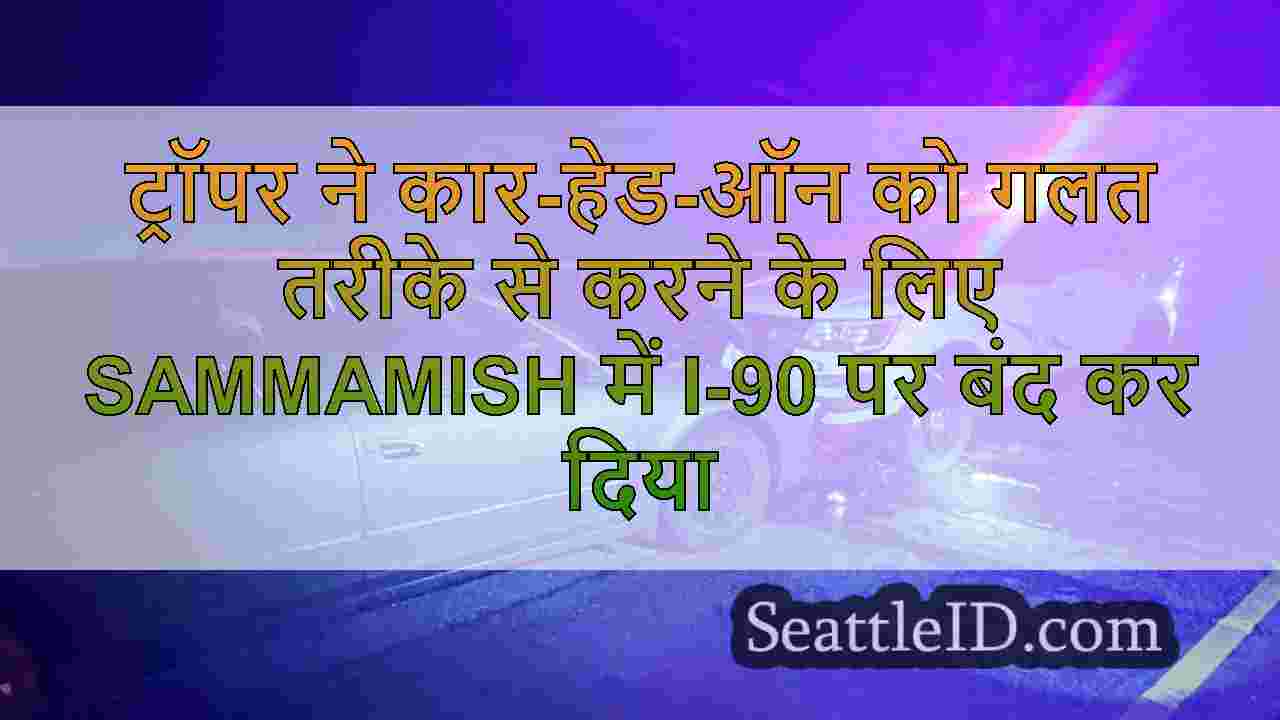 ट्रॉपर ने कार-हेड-ऑन को गलत तरीके से
