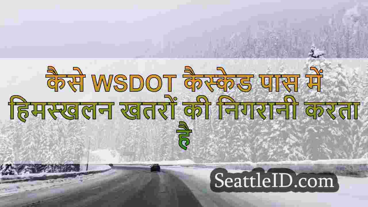 कैसे WSDOT कैस्केड पास में हिमस्खलन