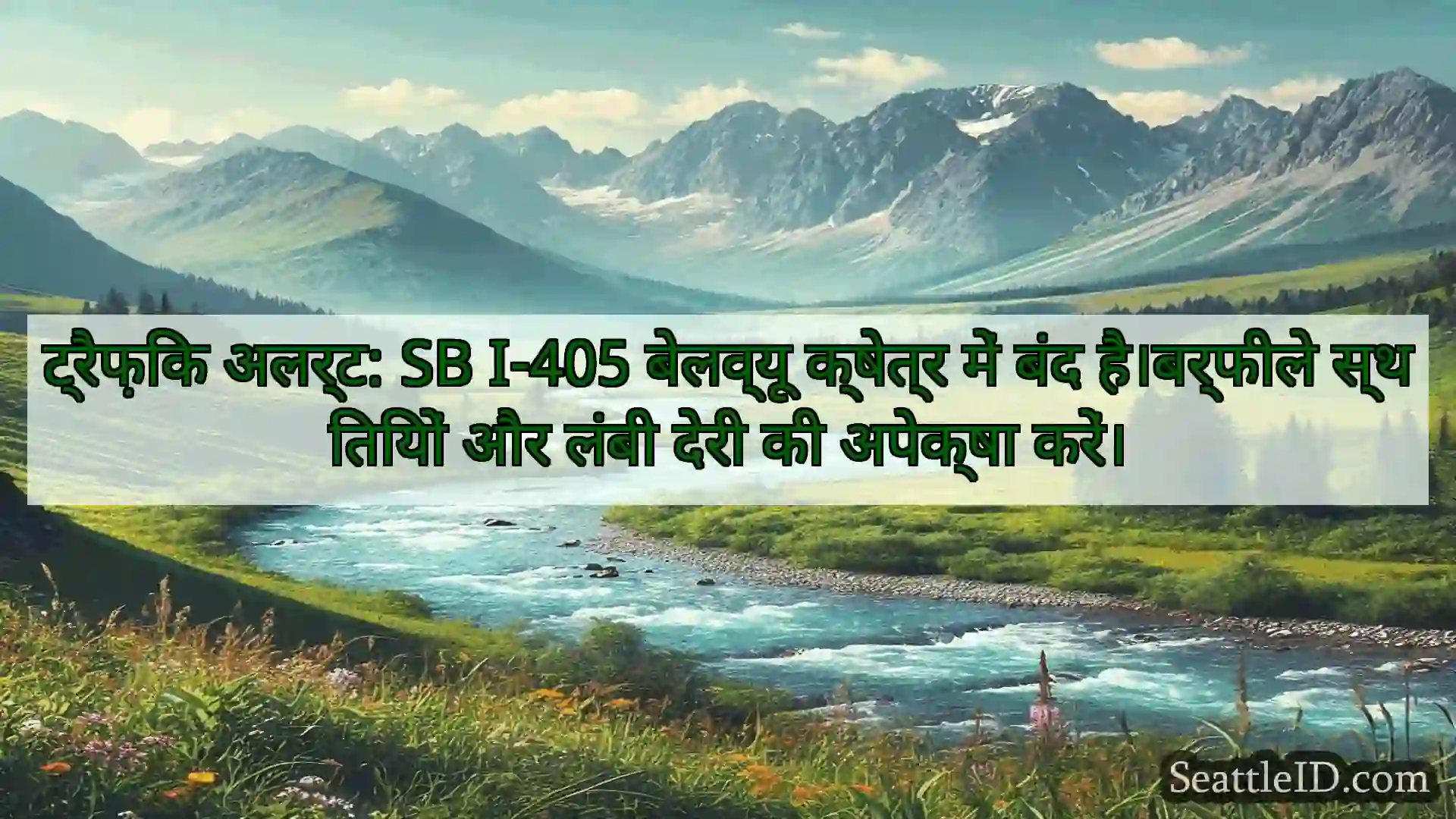 सिएटल समाचार ट्रैफ़िक अलर्ट: SB I-405 बेलव्यू