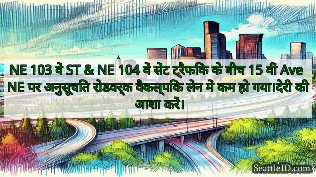 सिएटल परिवहन समाचार NE 103 वें ST & NE 104 वें सेंट