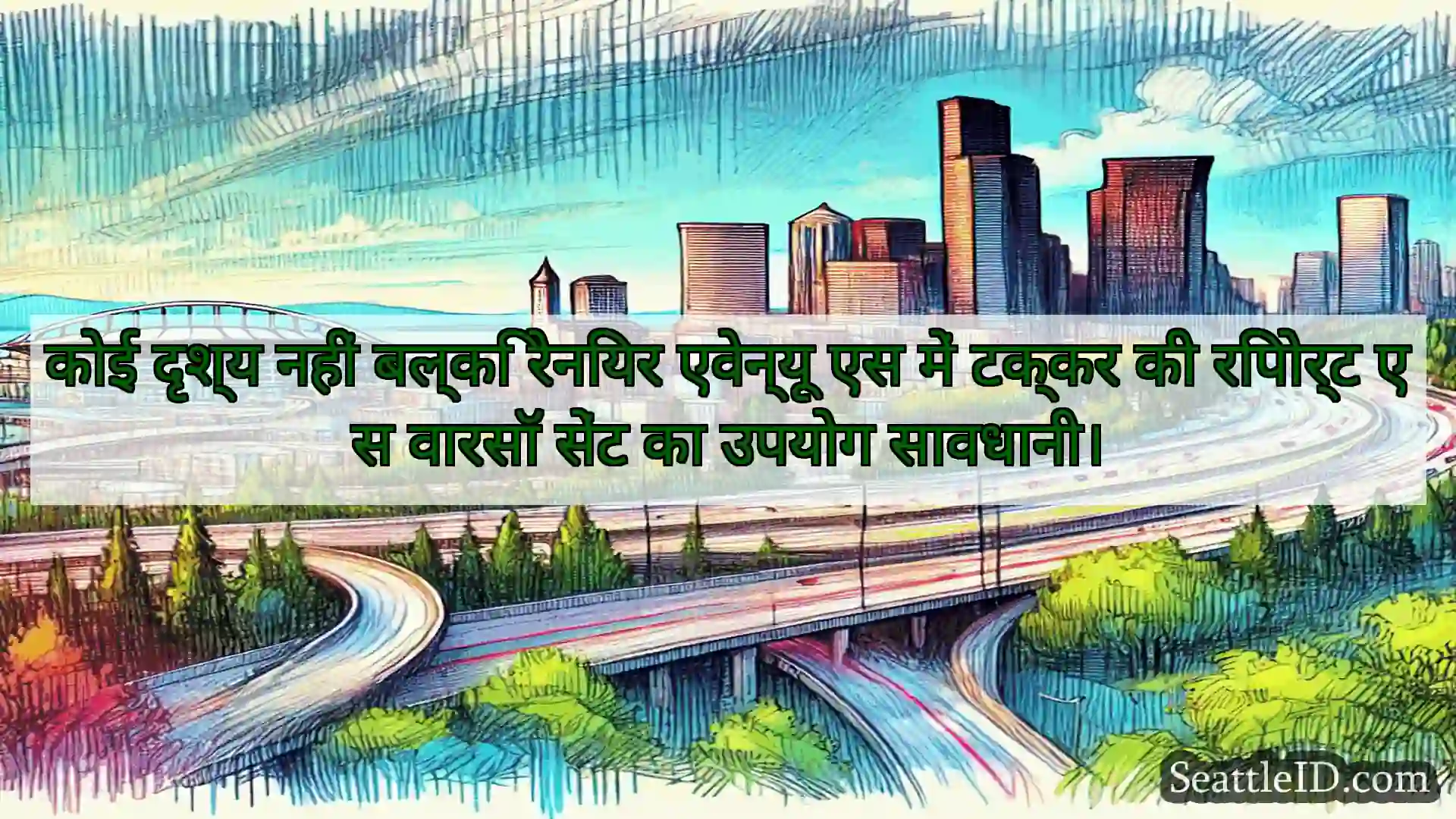सिएटल परिवहन समाचार कोई दृश्य नहीं बल्कि रेनियर