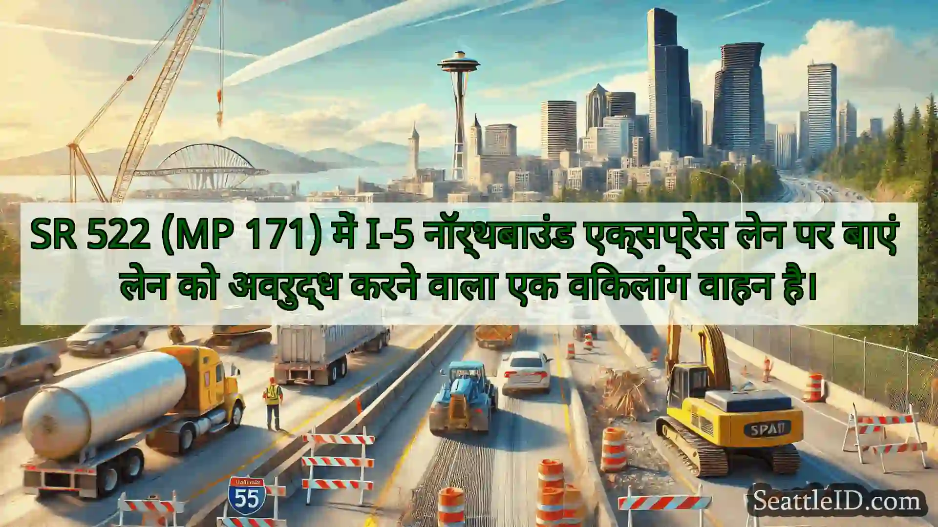 सिएटल परिवहन समाचार SR 522 (MP 171) में I-5 नॉर्थबाउंड