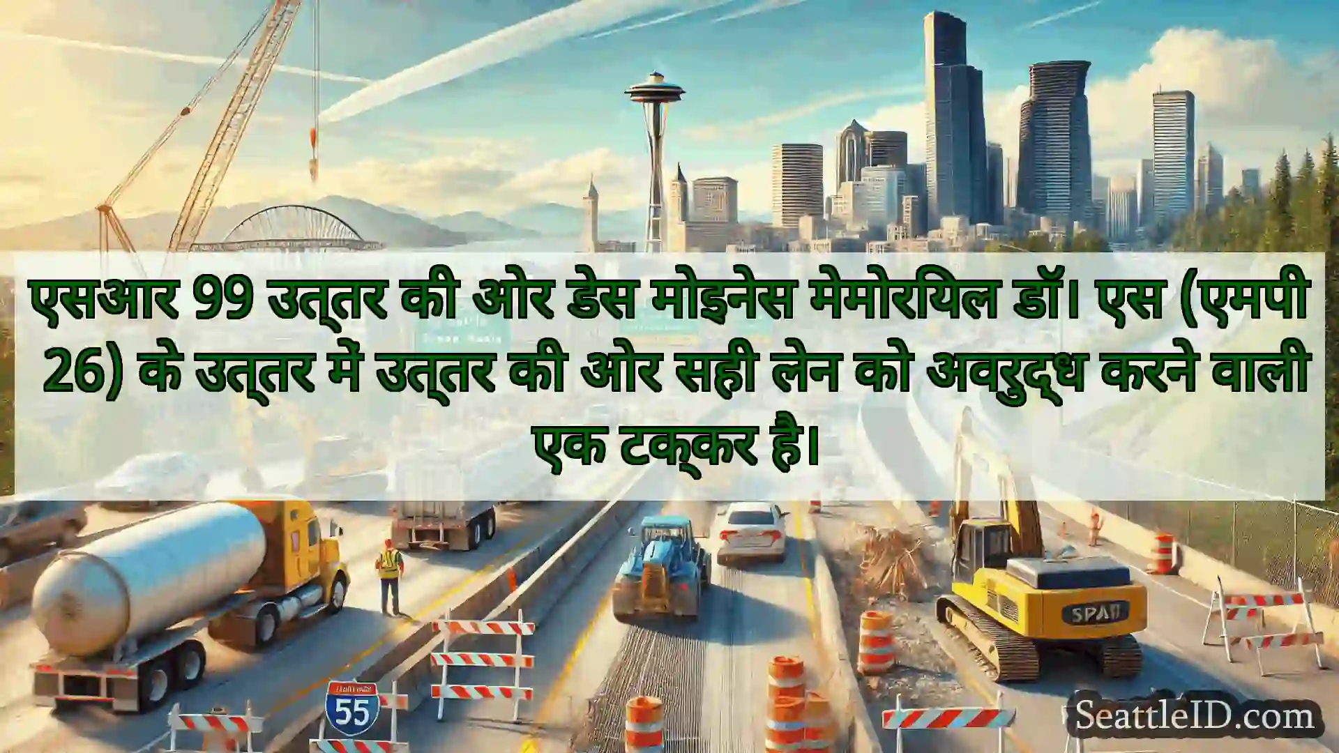 सिएटल परिवहन समाचार एसआर 99 उत्तर की ओर डेस मोइनेस
