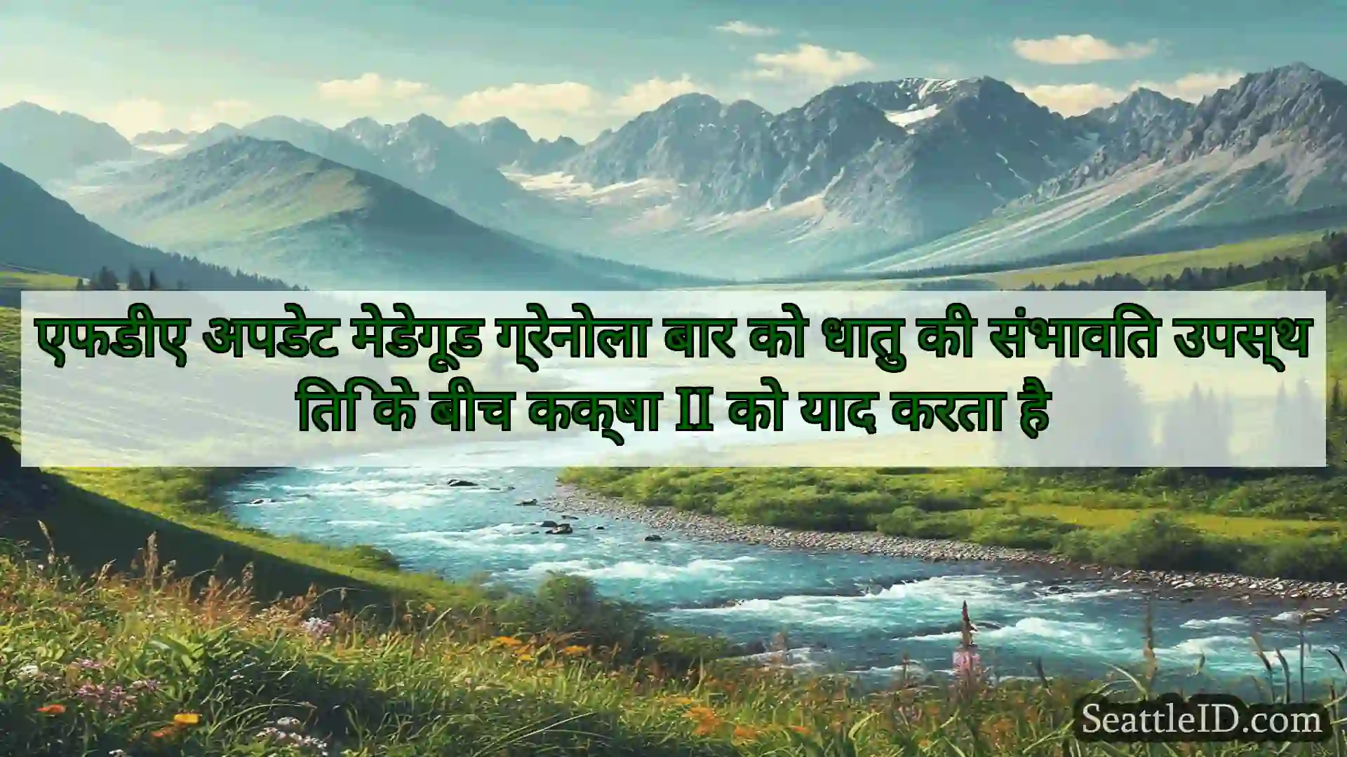 एफडीए अपडेट मेडेगूड ग्रेनोला बार को धातु की