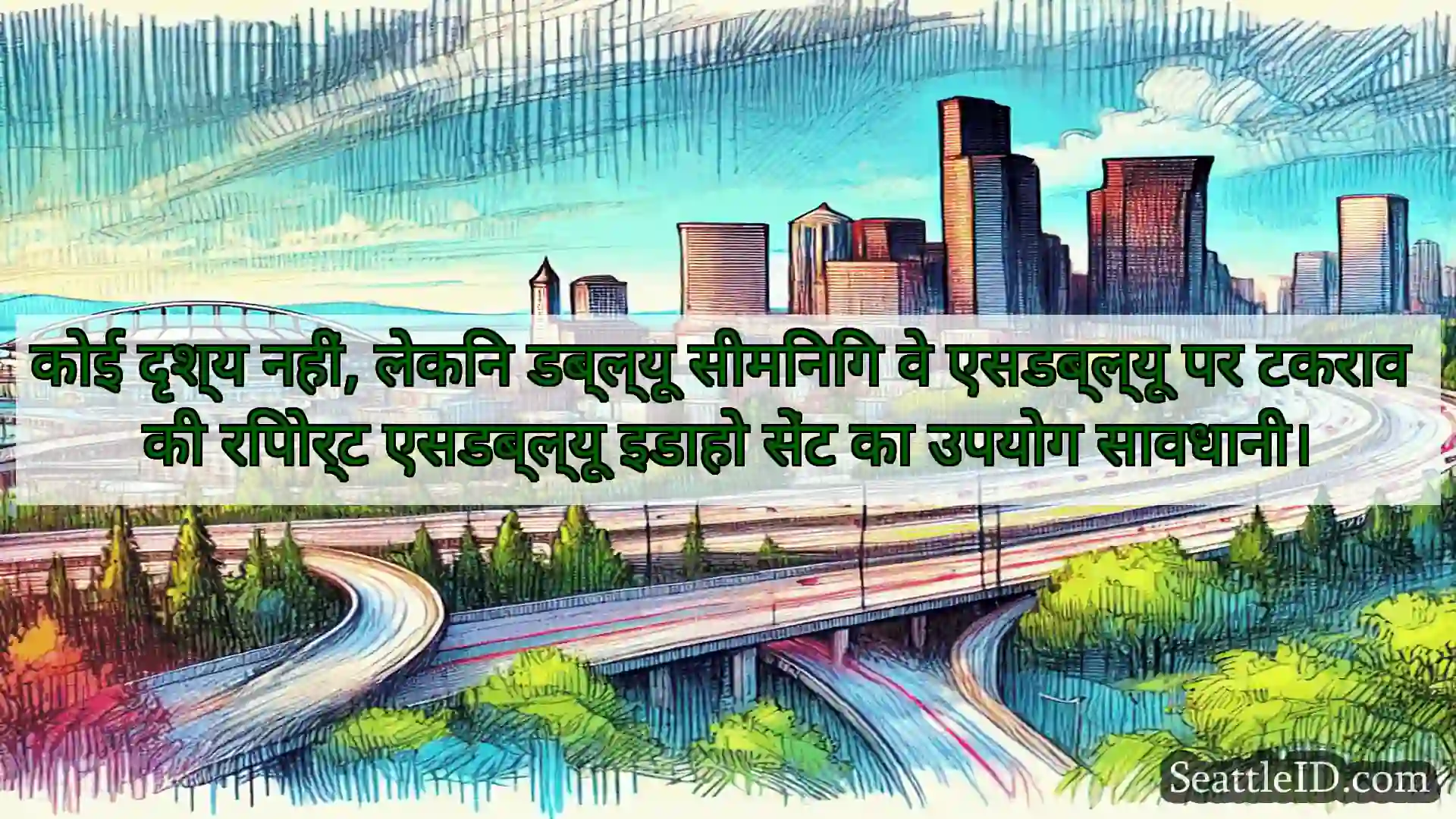 कोई दृश्य नहीं, लेकिन डब्ल्यू सीमिनिंग वे