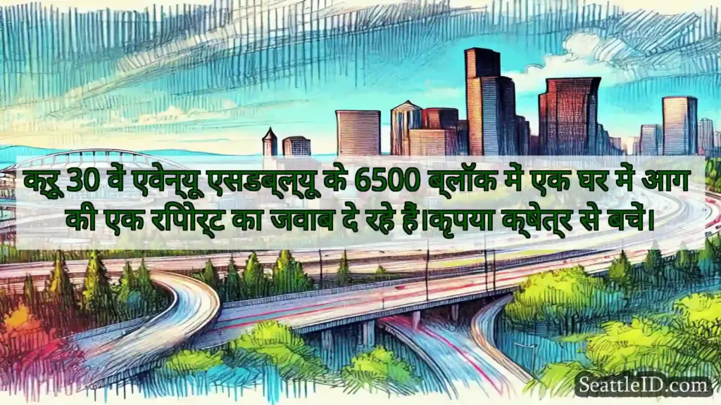 क्रू 30 वें एवेन्यू एसडब्ल्यू के 6500 ब्लॉक में