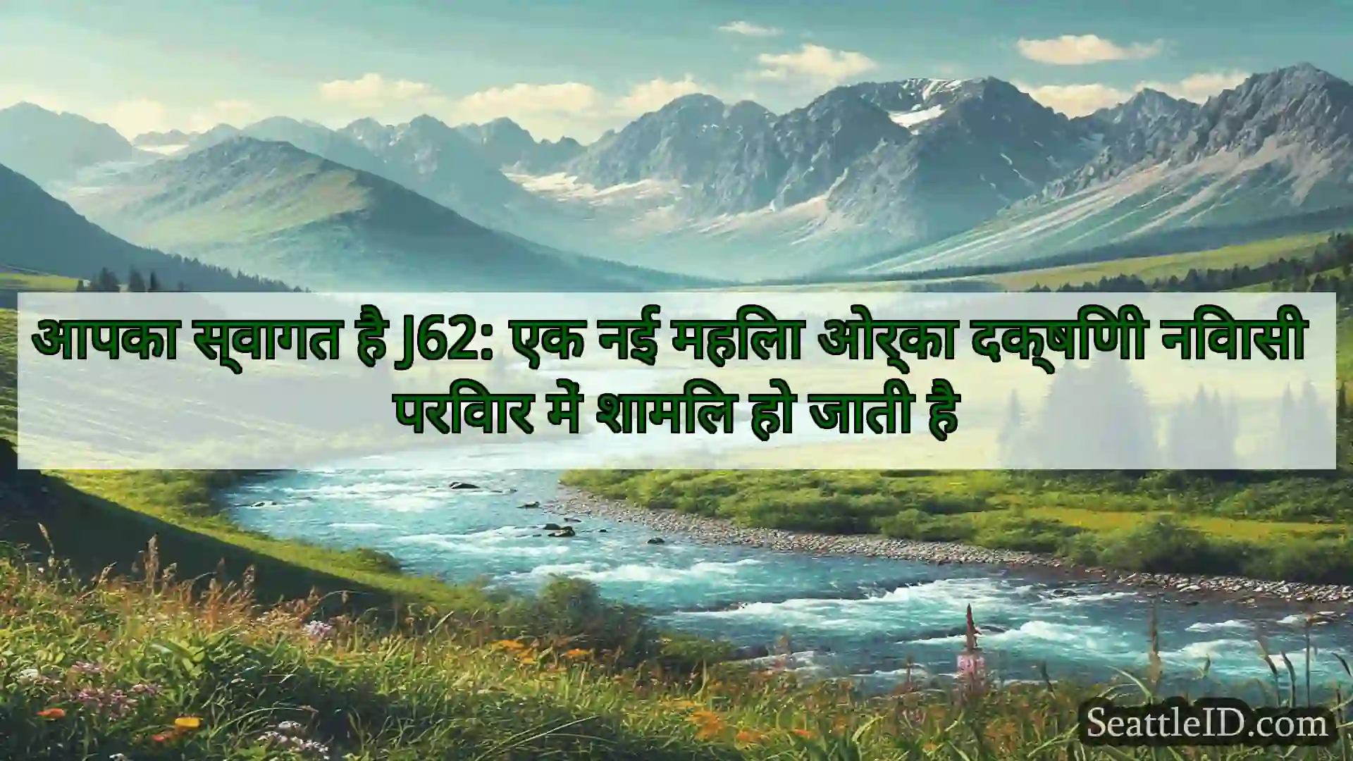 आपका स्वागत है J62: एक नई महिला ओर्का दक्षिणी