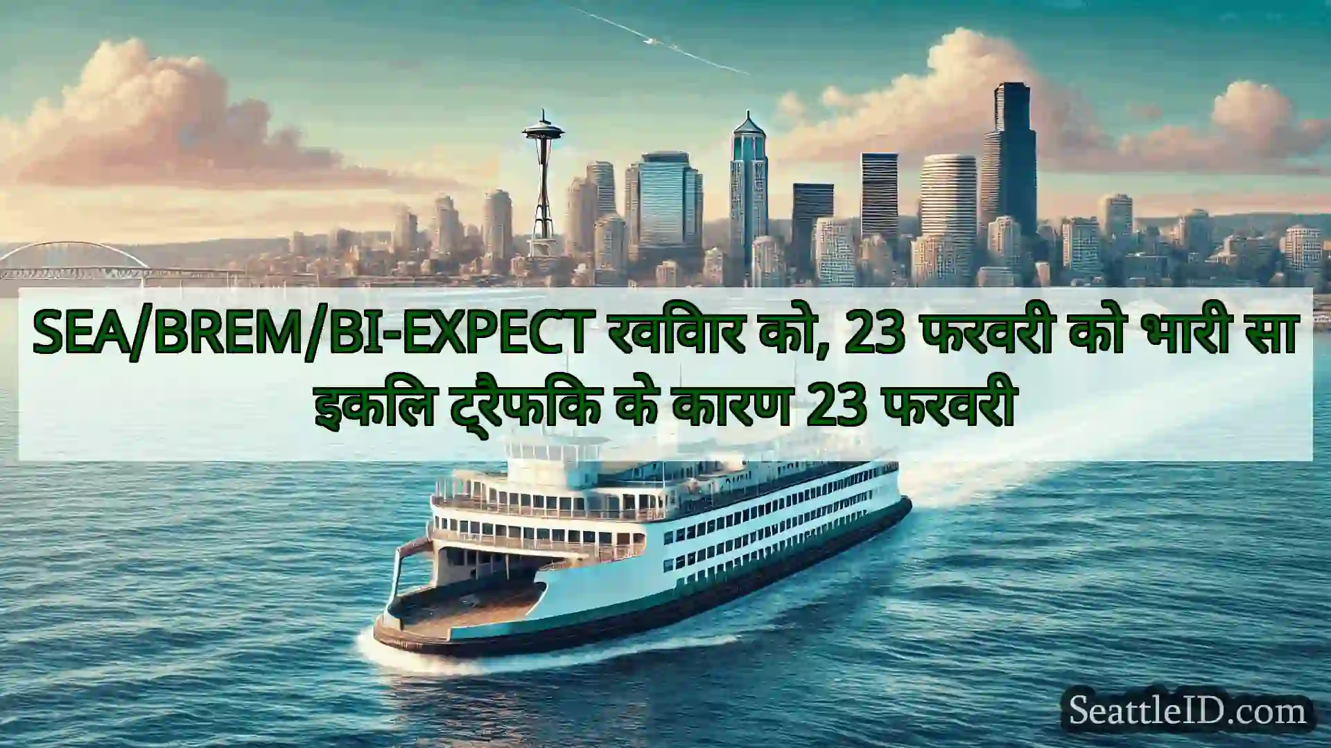 SEA/BREM/BI-EXPECT रविवार को, 23 फरवरी को भारी