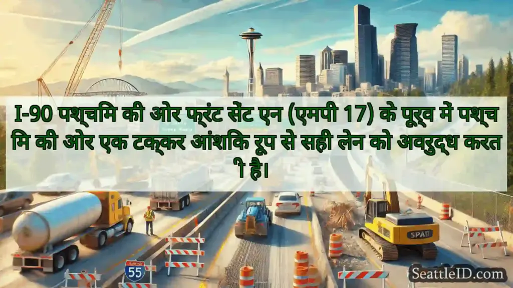 I-90 पश्चिम की ओर फ्रंट सेंट एन (एमपी 17) के