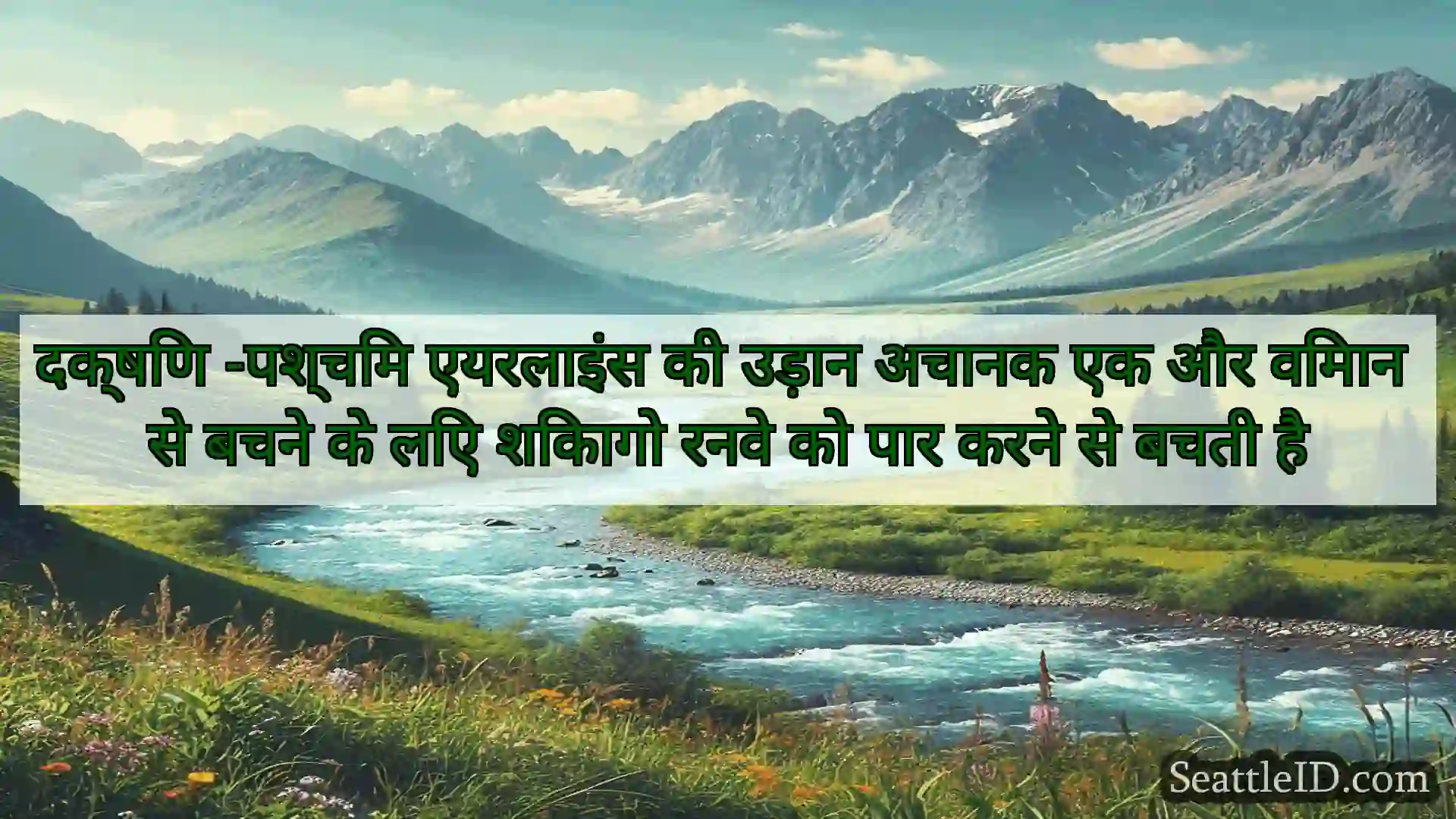 दक्षिण -पश्चिम एयरलाइंस की उड़ान अचानक एक और