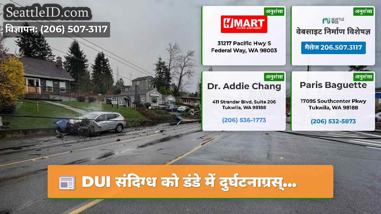 DUI संदिग्ध को डंडे में दुर्घटनाग्रस्...