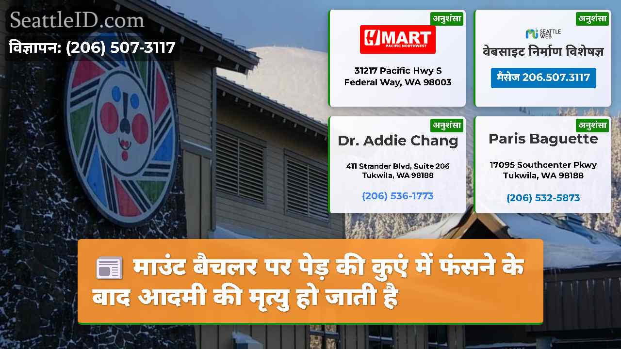 माउंट बैचलर पर पेड़ की कुएं में फंसने के बाद आदमी