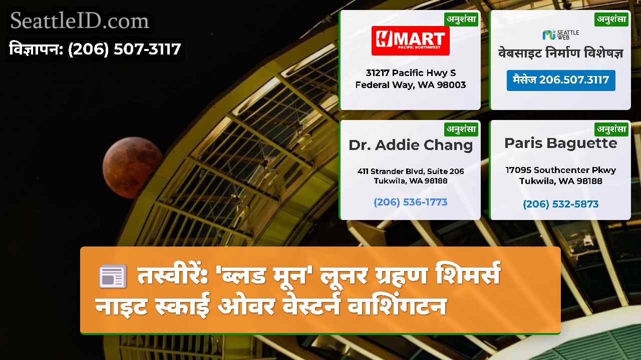 तस्वीरें: 'ब्लड मून' लूनर ग्रहण शिमर्स नाइट स्काई