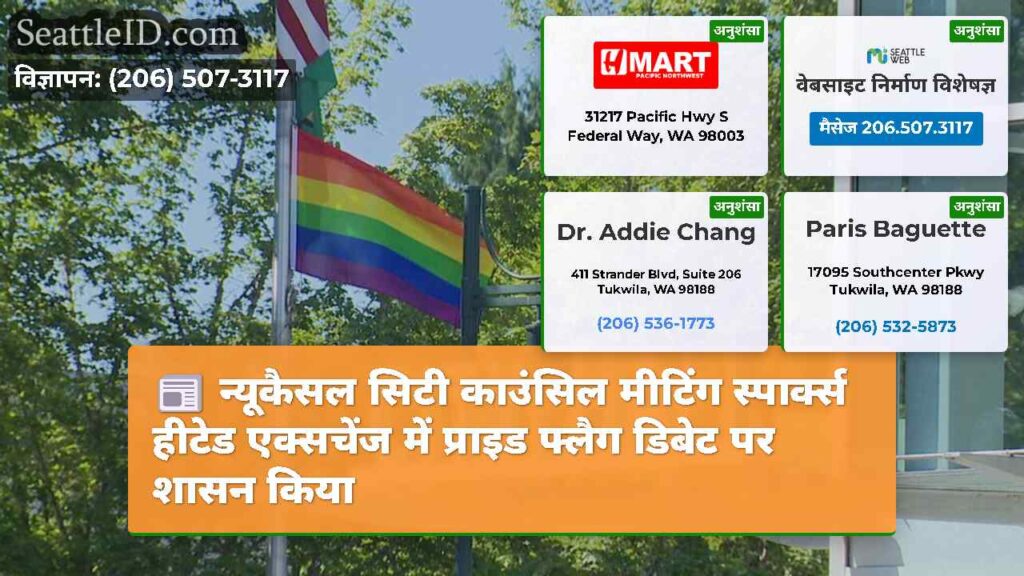 न्यूकैसल सिटी काउंसिल मीटिंग स्पार्क्स हीटेड