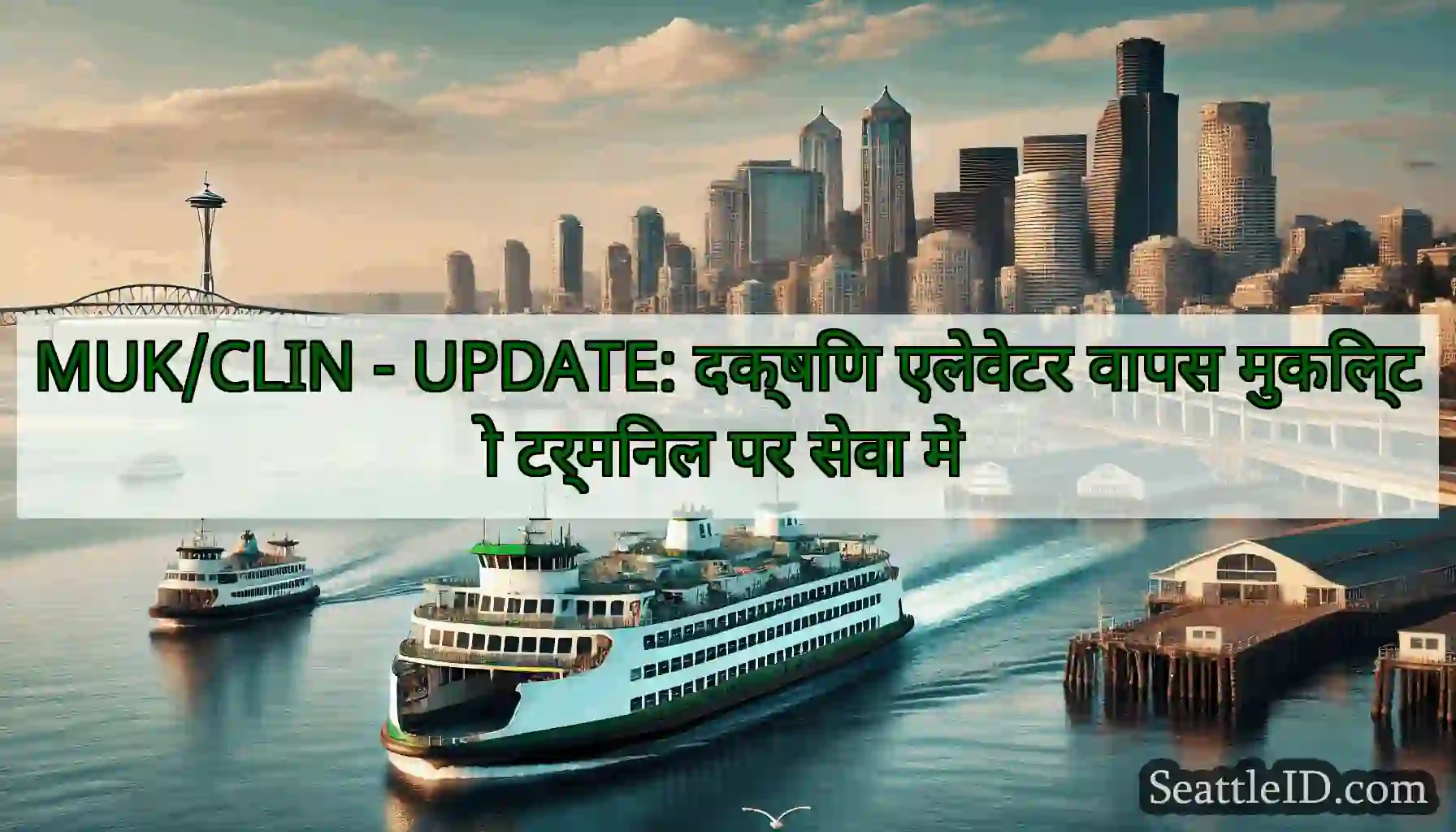 MUK/CLIN - UPDATE: दक्षिण एलेवेटर वापस मुकिल्टो