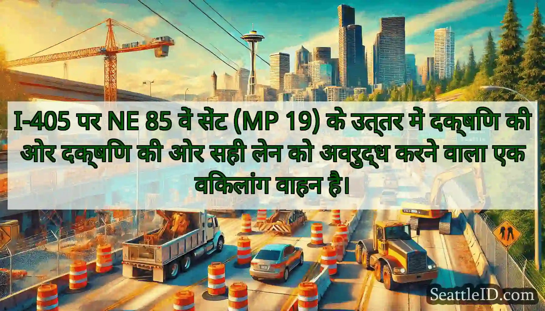 I-405 पर NE 85 वें सेंट (MP 19) के उत्तर में