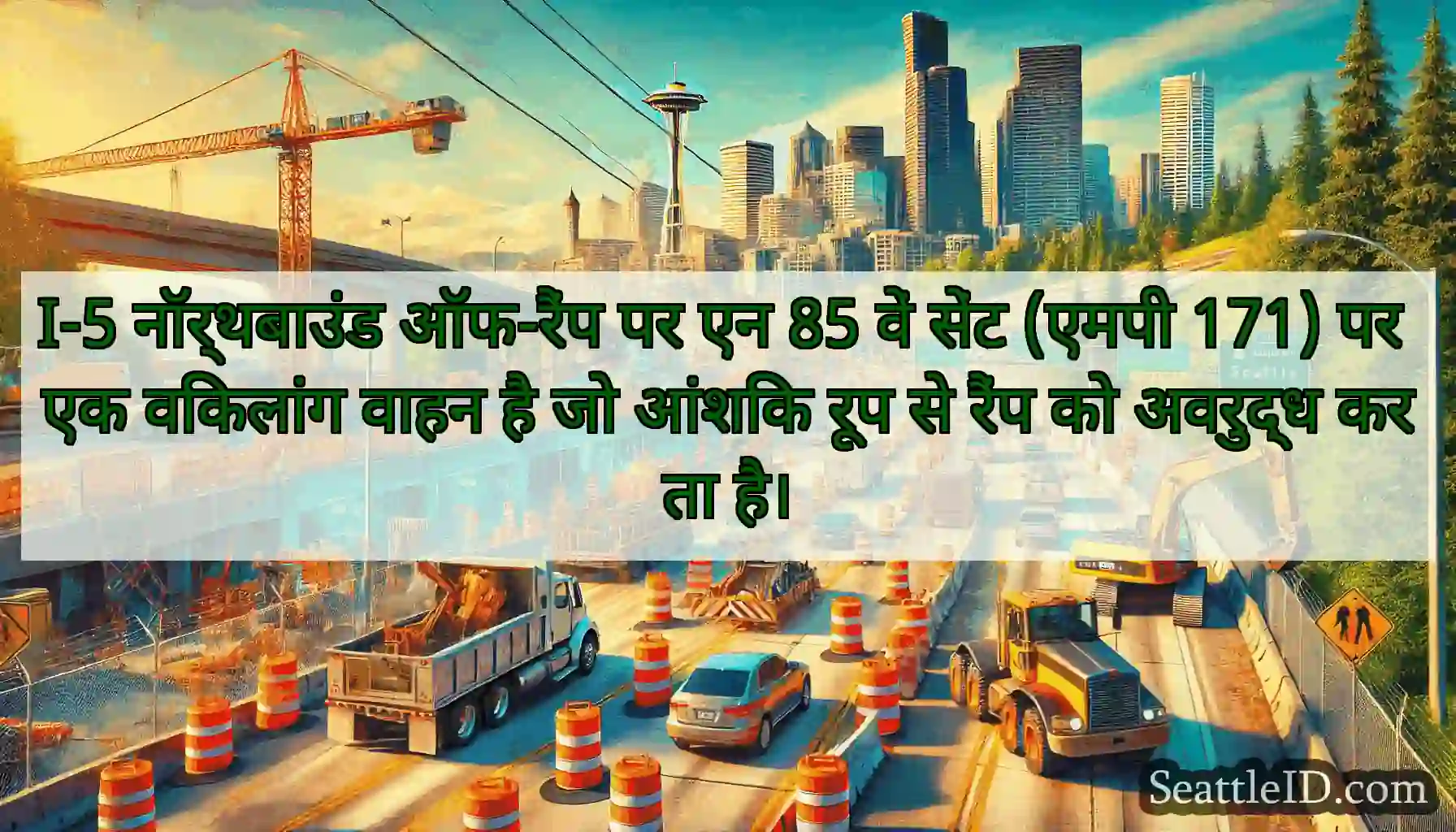 I-5 नॉर्थबाउंड ऑफ-रैंप पर एन 85 वें सेंट (एमपी